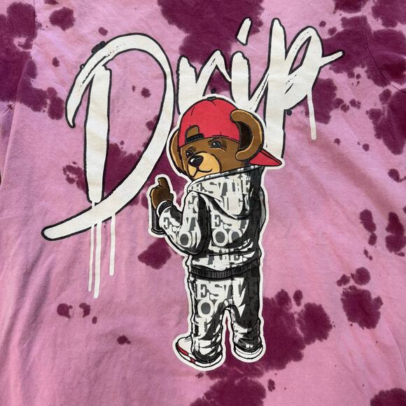 Launder tshirt pink purple teddy bear drip - Picture 4 of 4